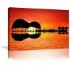 Buy cheap Modern Abstract Guitar Tree Lake Sunset Art Canvas Painting With Wooden Frame from wholesalers