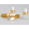 Buy cheap 1ml 2ml 3ml 5ml Diameter 16mm Amber Dropper Bottles Vials With Gold Cap from wholesalers