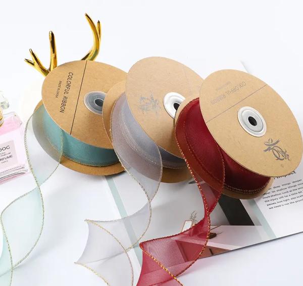 Buy cheap Organza Ribbon For Gift Wrap Flower Packaging Solid Color Fishtail Yarn Ribbon Satin from wholesalers