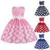 Buy cheap Summer Children's Clothing Girls Polka Dot Dress Holiday Party Evening Dress from wholesalers