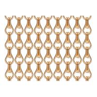Buy cheap 100*200cm Decorative Chain Door Fly Screen Apricot Color 20.4mm Hook product