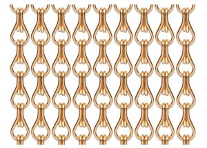 Wholesale 100*200cm Decorative Chain Door Fly Screen Apricot Color 20.4mm Hook from china suppliers