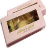 Buy cheap custom pink eyelash window paper box Rigid eyelash gift box from wholesalers