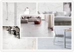 High Standard Marble Look Porcelain Tile , White Polished Porcelain Tiles