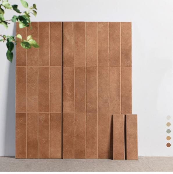 Buy cheap Acid-Resistance Baby Face Glazed Ceramic Tiles And Indoor Wall Elegant Tiles Of Hotel 400x800mm Brown from wholesalers