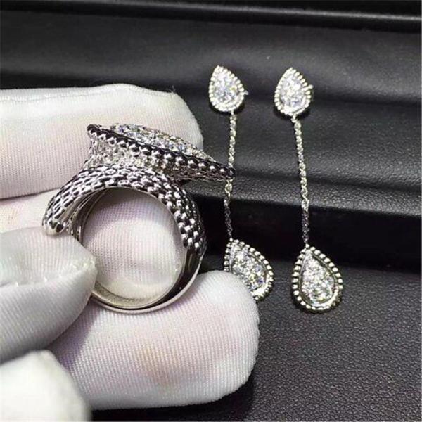 Buy cheap full diamond earrings 18kt gold diamonds necklace from wholesalers