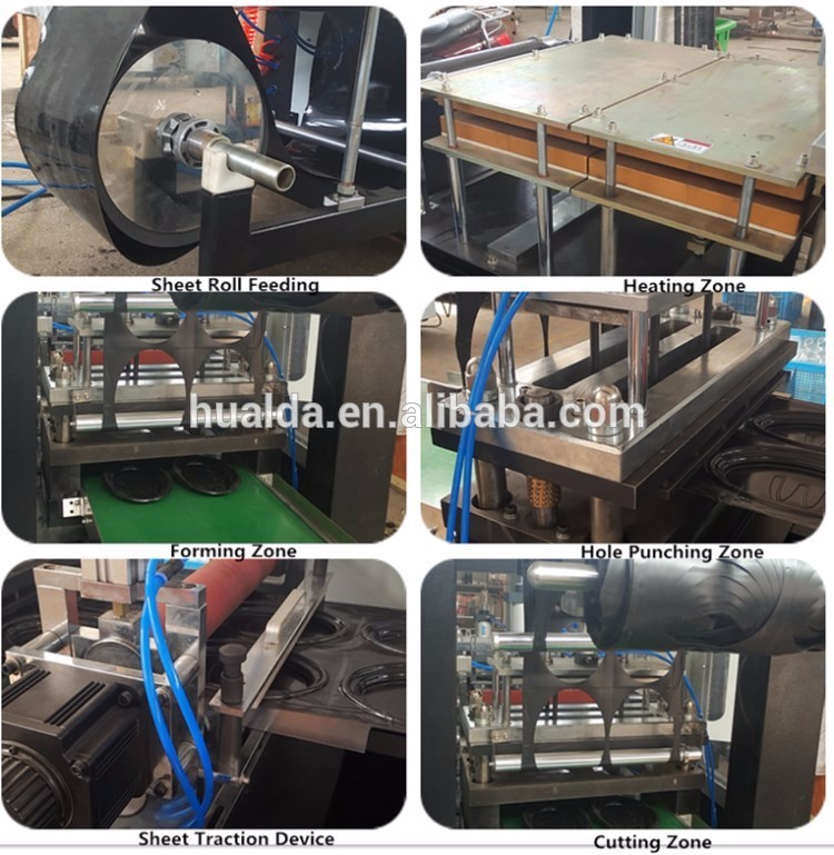 Machine to make disposable plastic transparent wax crayon pen packaging insert tray box