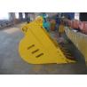 Buy cheap Hyundai R360 Rock Excavator Ditching Bucket 1.7m3 Capacity Yellow from wholesalers