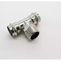 Buy cheap Dvgw V Profile 304 Stainless Steel Press Fittings Male Threaded Tee product