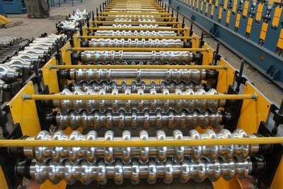 Aluminium Profile Corrugated Roll Forming Machine High Speed For Construction