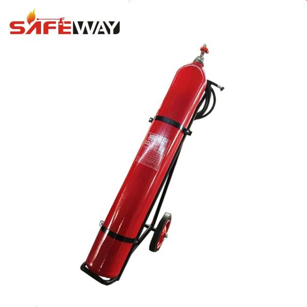 Buy cheap RED CO2 Fire Extinguisher Carbon 20kg Wheeled Gross Weight 38kg from wholesalers