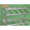 Buy cheap Stainless Steel Pipe Racking System , Rolling Utility Cart For Turnover Shelf System from wholesalers
