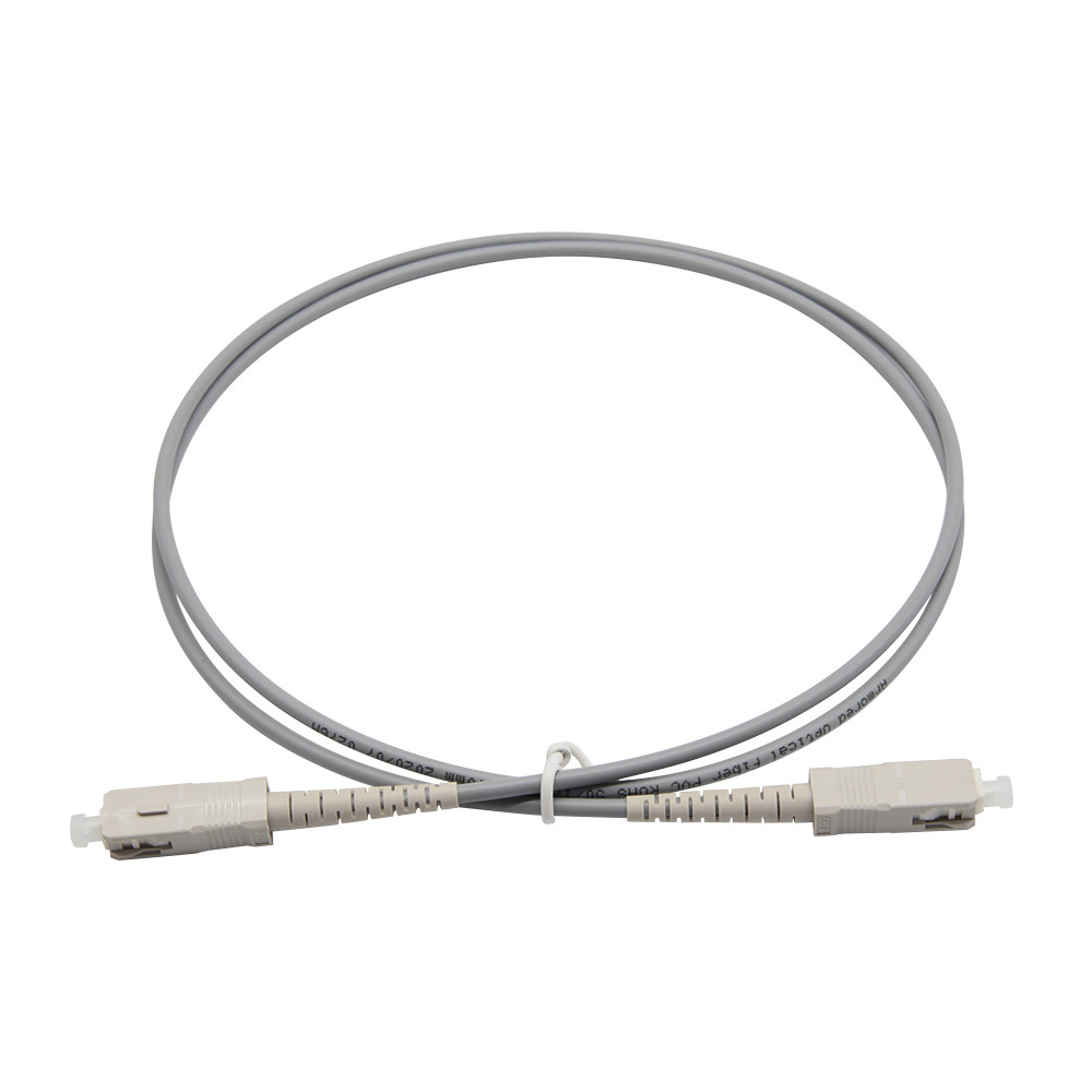 PVC LSZH Multimode SC To SC Fiber Patch Cable FTTH Leather Jumper