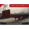 Buy cheap Q345B 3 Axles 50 Ton Semi Flatbed Container Trailer from wholesalers