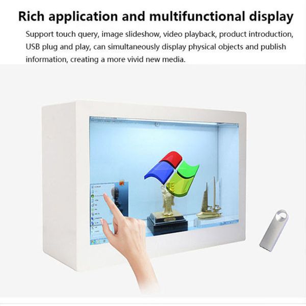 Interactive Clear LCD Panel Box With WiFi For Real Time Updates