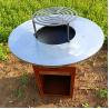 Buy cheap Outdoor Camping Corten Steel BBQ Grill Wood Fuel from wholesalers