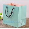 Buy cheap Fashion Custom Printing Luxury Gift Shopping Carrier Paper Bag With Your Own Logo Print,strong twisted handle black leat from wholesalers