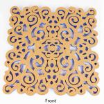 Memo Pin Board Cork Notice Boards For Kitchen Hollow Carved 12*12in 500pcs