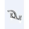Buy cheap Vintage Chrome Monobloc Basin Taps Three Hole Double Handles Bath Mixer Tap Antique Brass Bathroom Vessel Sink Faucet from wholesalers