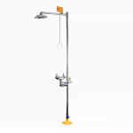 Eyewash Lab Fittings 100psi Emergency Shower And Eye Wash Station