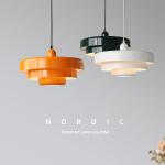 Nordic LED Pendant Light 3 Layers Dark Green Circle Hanging Lamps(WH-AP-584)