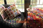 100% Cotton HandMade Crochet Cushion Cover Pillow Cover 25* 45cm Hand Crochet