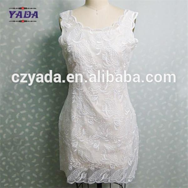 Buy cheap Ladies summer women sexy dresses ladies western designs with embroidery organza dress from wholesalers