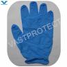 Buy cheap 9 Inch Blue Powder Free Exam Disposable Nitrile Gloves Made of Pure Nitrile with ISO from wholesalers