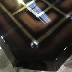 Custom Burl Piano Lacquer Modern Dining Table Luxury Dining Room Home Furniture