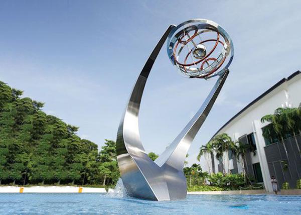 Buy cheap Modern Matt Stainless Steel Water Feature Fountain Corrosion Stability from wholesalers