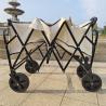 Buy cheap White Extended Four Wheel Camping Garden Folding Cart Hold Folding Table PVC Wheel from wholesalers