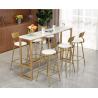 Buy cheap Contemporary Golden Stainless Steel Bar Stool with backrest for Club Cafe from wholesalers