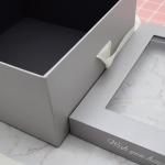 Bow Tie Gift Box / Clear Plastic Cardboard Box With Window Lid Custom Logo