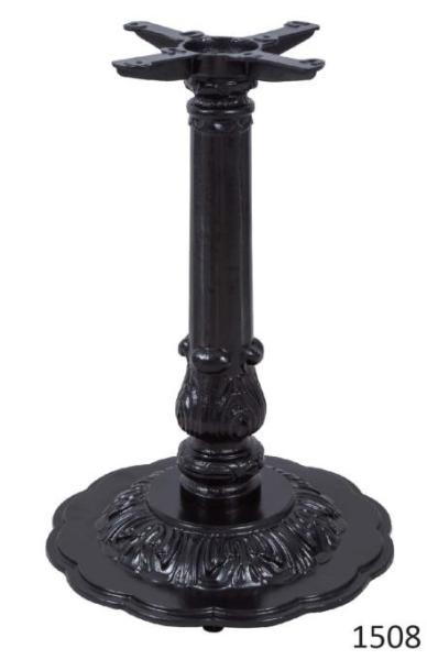 Buy cheap Height 28'' / 41'' Metal Table Legs Cast Iron Round Base Powder coat Cafe Shop from wholesalers