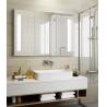 Buy cheap Wall Mounting Round LED Mirror Cabinet Customizable Adjustable Lighting from wholesalers