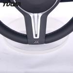 Full Leather BMW Car Steering Wheel Round Shape Automotive Parts