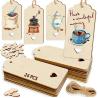 Buy cheap New wooden unfinished label pendant DIY handmade wooden blank gift bookmark wood chip listing from wholesalers
