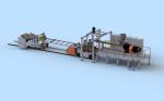 PLC Control System HDPE Board Extrusion Line With 37-160KW Motor Power
