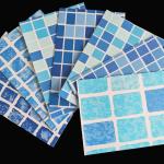 3D Texture Design 18x33 Pool Liner 25m Mosaic Light Blue Pool Liner