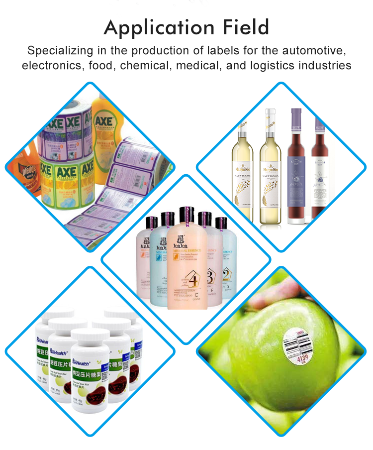 Oilproof Tear Resistant Sticker Labels