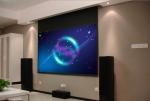 Remote Control Motorized Projector Screen 3D Fiberglass White Screen Fabric