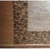 Buy cheap 23x23x8mm Coconut shell 3 Feet Natural Fibre Wallpaper from wholesalers