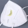 Buy cheap Ear Mounted White KN95 Filter Mask Folding Valved Dust Mask 155mm*105mm from wholesalers