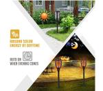 2 Pack 45 Inches IP65 Flame Solar Garden Lights