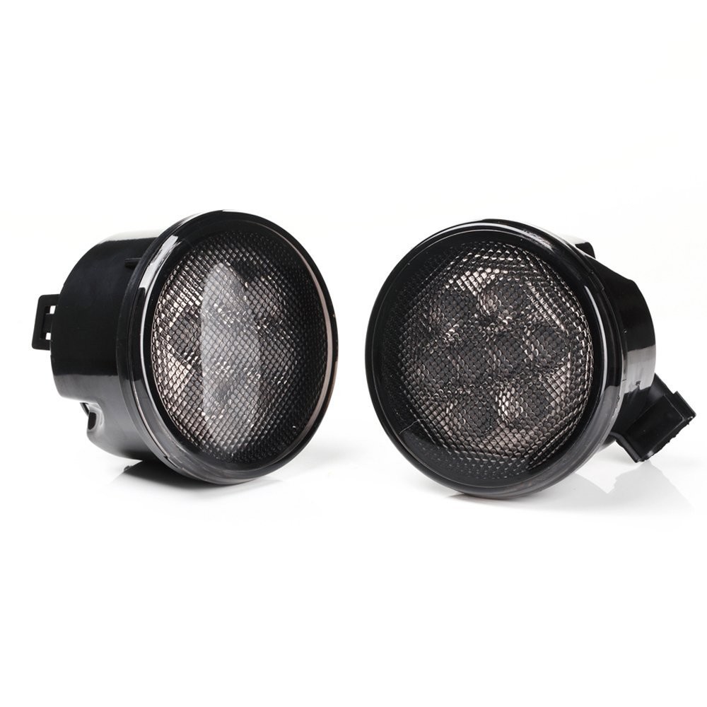 0.8W Jeep Car LED Fog Lights , Clear Lens Smoker Front Grill Turn Signal Light