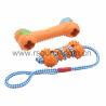 Buy cheap Rubber Dog Teeth Cleaning Bones Toys For Dogs Who Chew Hard With Cotton Rope from wholesalers