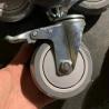 Buy cheap 4 Inch Grey TPR Shopping Trolley Wheels With Locks Soft Bolt Hole Swivel Casters With Covers from wholesalers