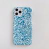 Buy cheap PC Designer Cell Phone Cases IMD Finished Floral Design Matte Grease Free from wholesalers