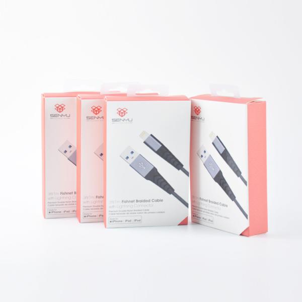 Custom logo printing design packing box android type-c apple phone usb cable