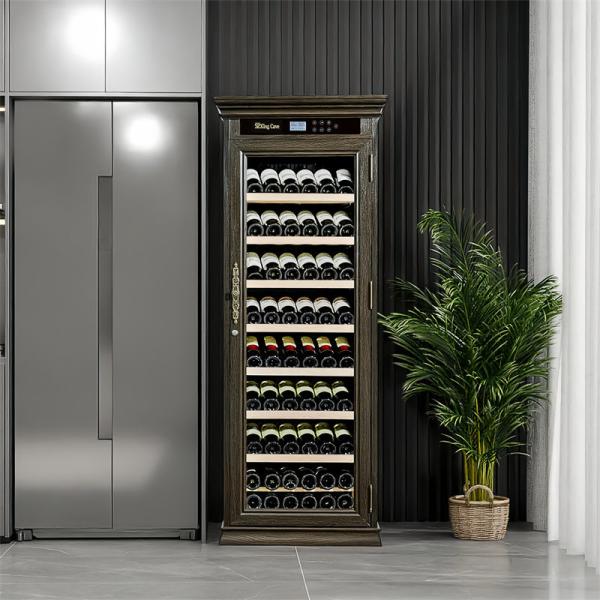Buy cheap Wood Frame Drinks Refrigerator Freestanding Kitchen Wine Cooler Cabinet from wholesalers